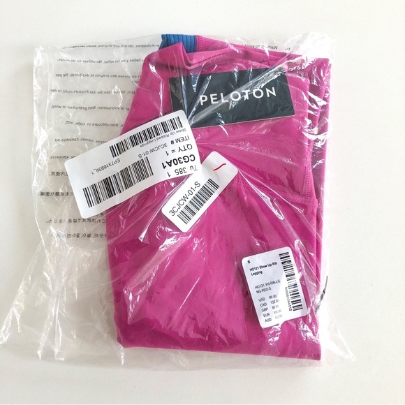PELOTON Show Up Rib Legging Pink Size Small NWT - Picture 8 of 8